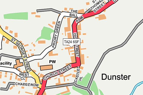 TA24 6SF map - OS OpenMap – Local (Ordnance Survey) TA24 6SF map - OS OpenMap – Local (Ordnance Survey)