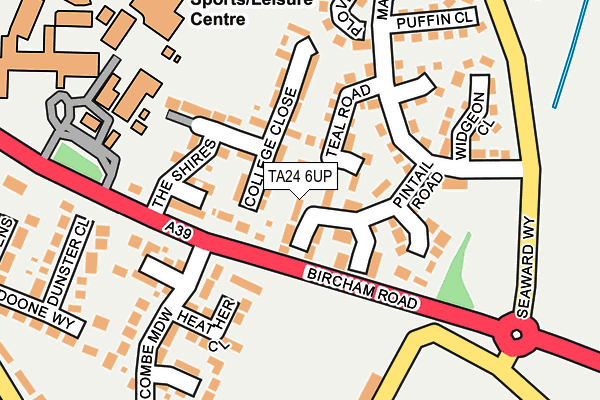 TA24 6UP map - OS OpenMap – Local (Ordnance Survey) TA24 6UP map - OS OpenMap – Local (Ordnance Survey)