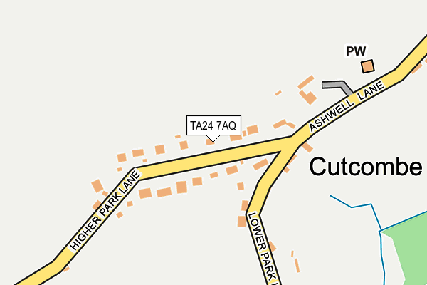 TA24 7AQ map - OS OpenMap – Local (Ordnance Survey) TA24 7AQ map - OS OpenMap – Local (Ordnance Survey)