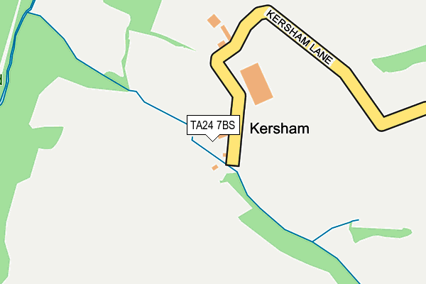 TA24 7BS map - OS OpenMap – Local (Ordnance Survey) TA24 7BS map - OS OpenMap – Local (Ordnance Survey)