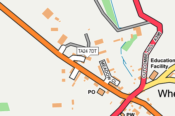 TA24 7DT map - OS OpenMap – Local (Ordnance Survey) TA24 7DT map - OS OpenMap – Local (Ordnance Survey)
