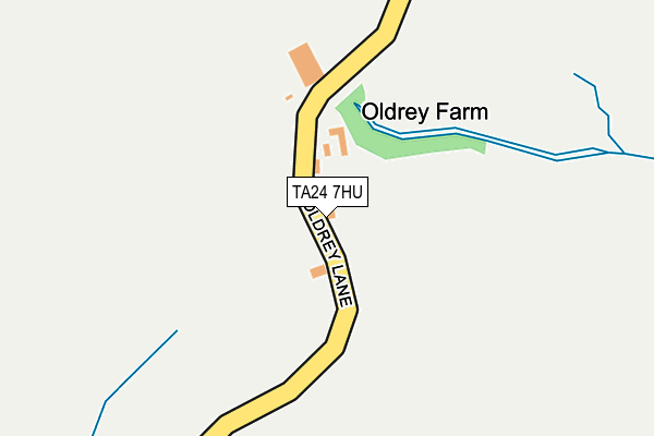 TA24 7HU map - OS OpenMap – Local (Ordnance Survey)