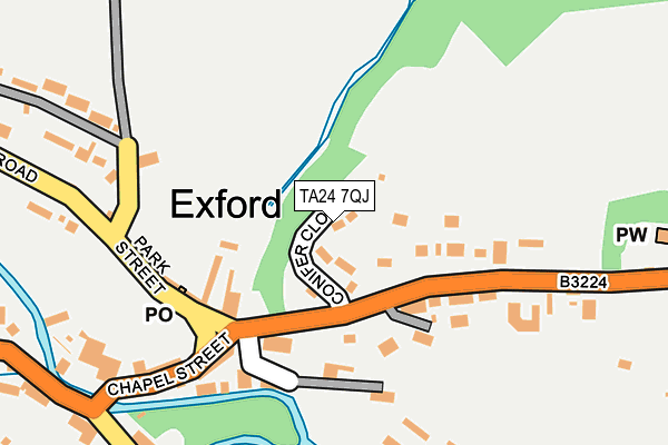 TA24 7QJ map - OS OpenMap – Local (Ordnance Survey) TA24 7QJ map - OS OpenMap – Local (Ordnance Survey)