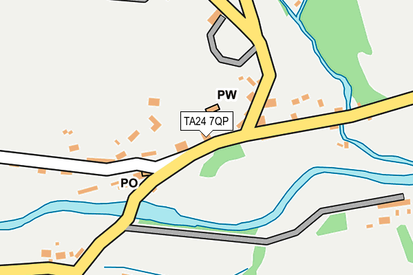 TA24 7QP map - OS OpenMap – Local (Ordnance Survey) TA24 7QP map - OS OpenMap – Local (Ordnance Survey)