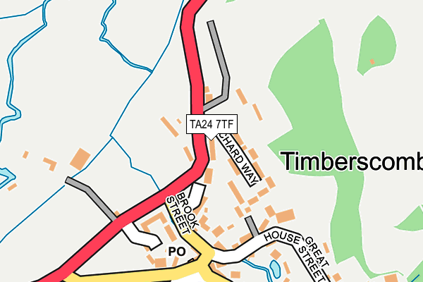 TA24 7TF map - OS OpenMap – Local (Ordnance Survey) TA24 7TF map - OS OpenMap – Local (Ordnance Survey)