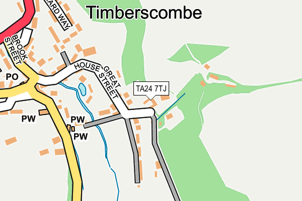 TA24 7TJ map - OS OpenMap – Local (Ordnance Survey) TA24 7TJ map - OS OpenMap – Local (Ordnance Survey)