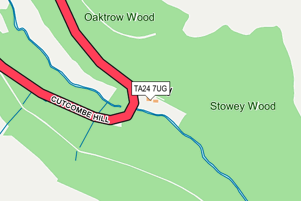 TA24 7UG map - OS OpenMap – Local (Ordnance Survey) TA24 7UG map - OS OpenMap – Local (Ordnance Survey)