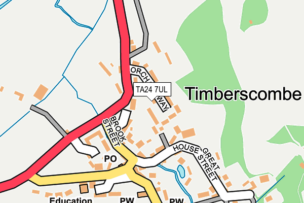 TA24 7UL map - OS OpenMap – Local (Ordnance Survey) TA24 7UL map - OS OpenMap – Local (Ordnance Survey)