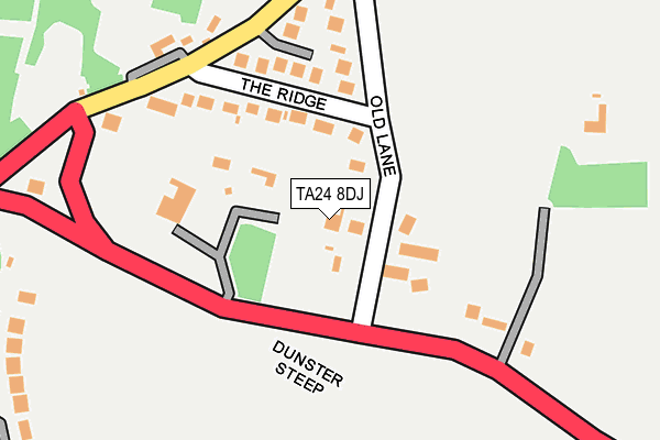 TA24 8DJ map - OS OpenMap – Local (Ordnance Survey) TA24 8DJ map - OS OpenMap – Local (Ordnance Survey)