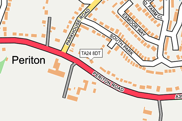 TA24 8DT map - OS OpenMap – Local (Ordnance Survey) TA24 8DT map - OS OpenMap – Local (Ordnance Survey)
