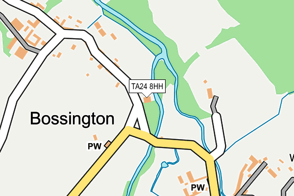 TA24 8HH map - OS OpenMap – Local (Ordnance Survey) TA24 8HH map - OS OpenMap – Local (Ordnance Survey)