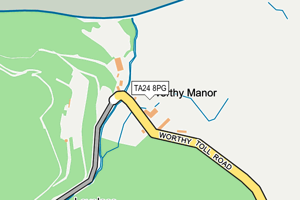 TA24 8PG map - OS OpenMap – Local (Ordnance Survey) TA24 8PG map - OS OpenMap – Local (Ordnance Survey)