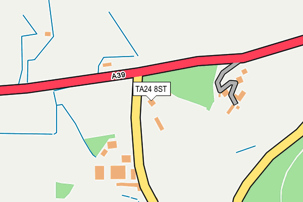 TA24 8ST map - OS OpenMap – Local (Ordnance Survey) TA24 8ST map - OS OpenMap – Local (Ordnance Survey)