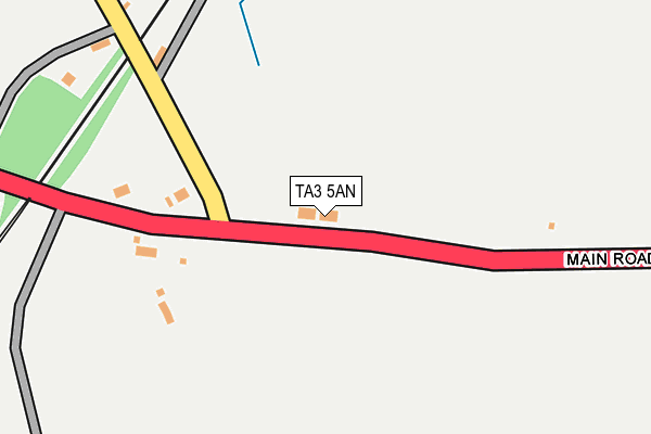 TA3 5AN map - OS OpenMap – Local (Ordnance Survey) TA3 5AN map - OS OpenMap – Local (Ordnance Survey)
