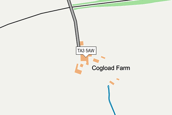 TA3 5AW map - OS OpenMap – Local (Ordnance Survey) TA3 5AW map - OS OpenMap – Local (Ordnance Survey)
