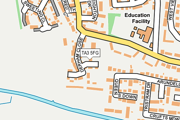 TA3 5FG map - OS OpenMap – Local (Ordnance Survey) TA3 5FG map - OS OpenMap – Local (Ordnance Survey)