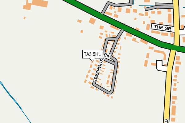 TA3 5HL map - OS OpenMap – Local (Ordnance Survey) TA3 5HL map - OS OpenMap – Local (Ordnance Survey)