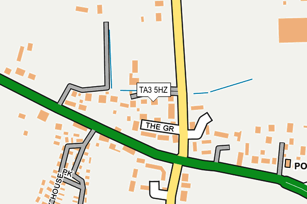 TA3 5HZ map - OS OpenMap – Local (Ordnance Survey) TA3 5HZ map - OS OpenMap – Local (Ordnance Survey)