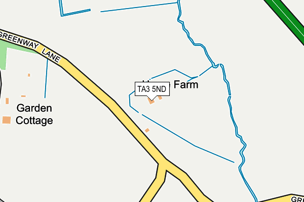 TA3 5ND map - OS OpenMap – Local (Ordnance Survey) TA3 5ND map - OS OpenMap – Local (Ordnance Survey)