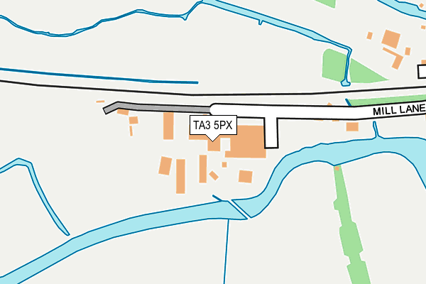 TA3 5PX map - OS OpenMap – Local (Ordnance Survey) TA3 5PX map - OS OpenMap – Local (Ordnance Survey)