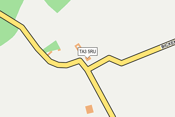 TA3 5RU map - OS OpenMap – Local (Ordnance Survey) TA3 5RU map - OS OpenMap – Local (Ordnance Survey)