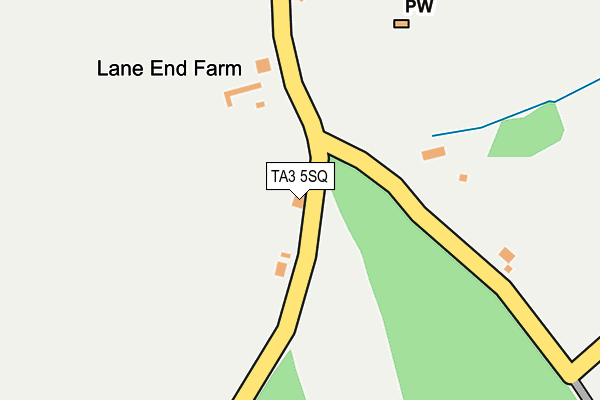TA3 5SQ map - OS OpenMap – Local (Ordnance Survey) TA3 5SQ map - OS OpenMap – Local (Ordnance Survey)