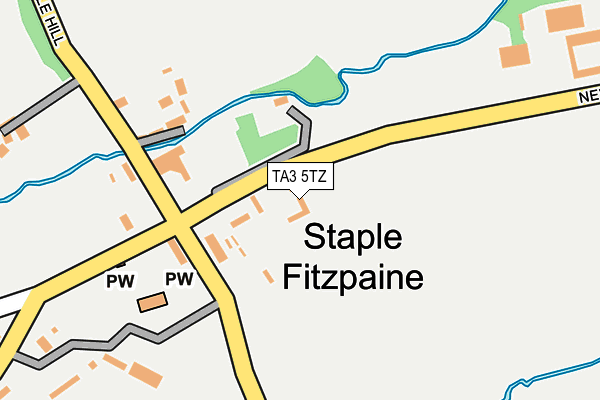 TA3 5TZ map - OS OpenMap – Local (Ordnance Survey) TA3 5TZ map - OS OpenMap – Local (Ordnance Survey)