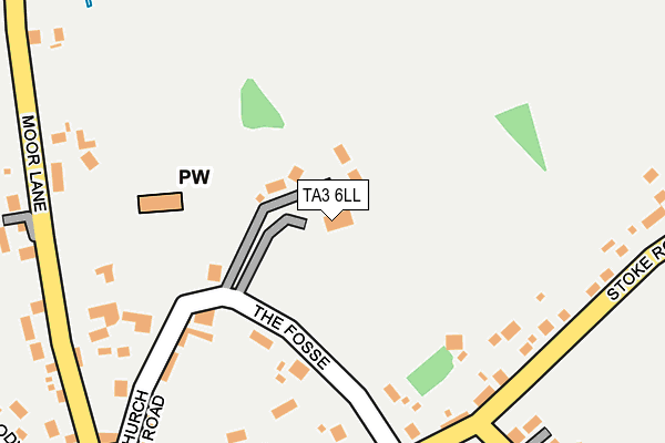 TA3 6LL map - OS OpenMap – Local (Ordnance Survey) TA3 6LL map - OS OpenMap – Local (Ordnance Survey)