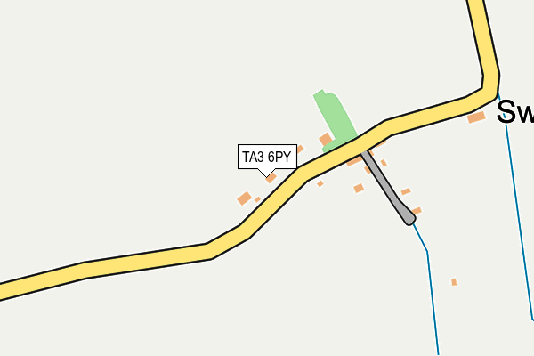 TA3 6PY map - OS OpenMap – Local (Ordnance Survey) TA3 6PY map - OS OpenMap – Local (Ordnance Survey)