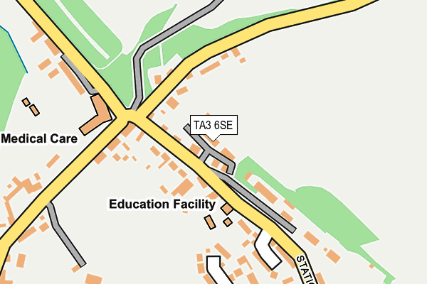 TA3 6SE map - OS OpenMap – Local (Ordnance Survey) TA3 6SE map - OS OpenMap – Local (Ordnance Survey)