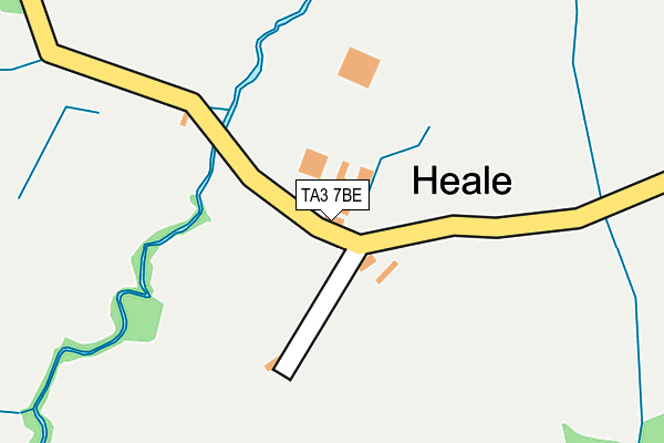TA3 7BE map - OS OpenMap – Local (Ordnance Survey) TA3 7BE map - OS OpenMap – Local (Ordnance Survey)
