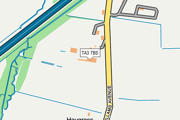 TA3 7BS map - OS OpenMap – Local (Ordnance Survey) TA3 7BS map - OS OpenMap – Local (Ordnance Survey)
