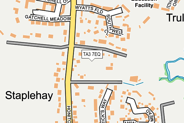TA3 7EQ map - OS OpenMap – Local (Ordnance Survey) TA3 7EQ map - OS OpenMap – Local (Ordnance Survey)