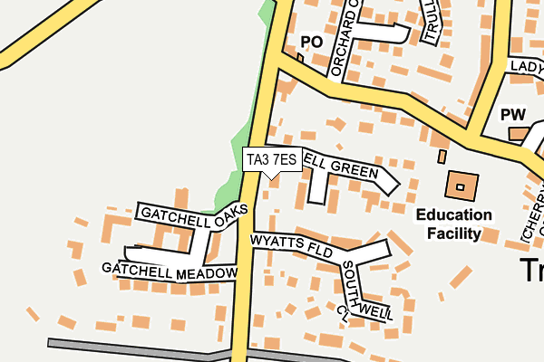 TA3 7ES map - OS OpenMap – Local (Ordnance Survey) TA3 7ES map - OS OpenMap – Local (Ordnance Survey)