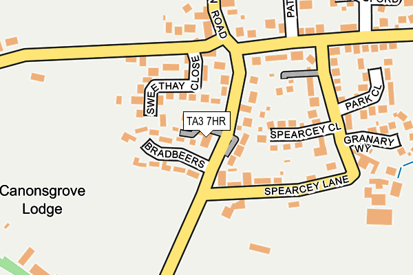 TA3 7HR map - OS OpenMap – Local (Ordnance Survey) TA3 7HR map - OS OpenMap – Local (Ordnance Survey)