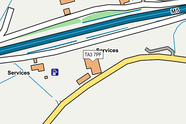 TA3 7PF map - OS OpenMap – Local (Ordnance Survey) TA3 7PF map - OS OpenMap – Local (Ordnance Survey)
