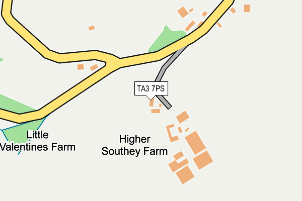 TA3 7PS map - OS OpenMap – Local (Ordnance Survey) TA3 7PS map - OS OpenMap – Local (Ordnance Survey)