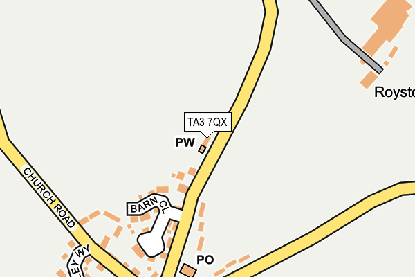 TA3 7QX map - OS OpenMap – Local (Ordnance Survey) TA3 7QX map - OS OpenMap – Local (Ordnance Survey)