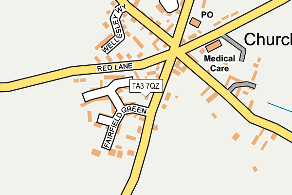 TA3 7QZ map - OS OpenMap – Local (Ordnance Survey) TA3 7QZ map - OS OpenMap – Local (Ordnance Survey)