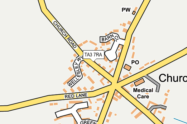 TA3 7RA map - OS OpenMap – Local (Ordnance Survey) TA3 7RA map - OS OpenMap – Local (Ordnance Survey)