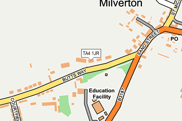 TA4 1JR map - OS OpenMap – Local (Ordnance Survey) TA4 1JR map - OS OpenMap – Local (Ordnance Survey)