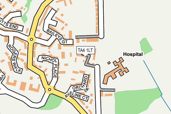 TA4 1LT map - OS OpenMap – Local (Ordnance Survey) TA4 1LT map - OS OpenMap – Local (Ordnance Survey)