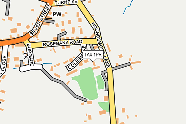 TA4 1PR map - OS OpenMap – Local (Ordnance Survey) TA4 1PR map - OS OpenMap – Local (Ordnance Survey)