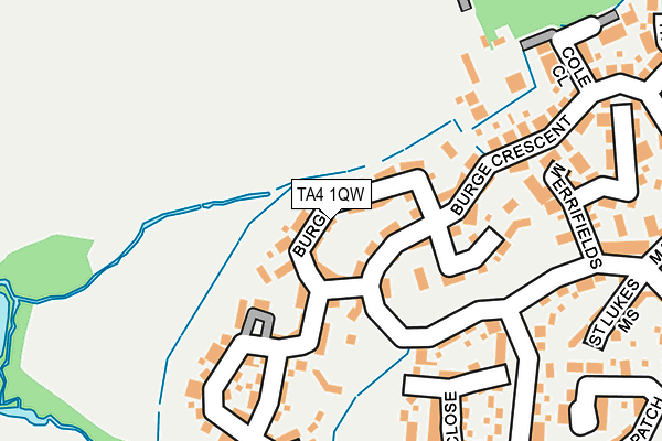 TA4 1QW map - OS OpenMap – Local (Ordnance Survey) TA4 1QW map - OS OpenMap – Local (Ordnance Survey)