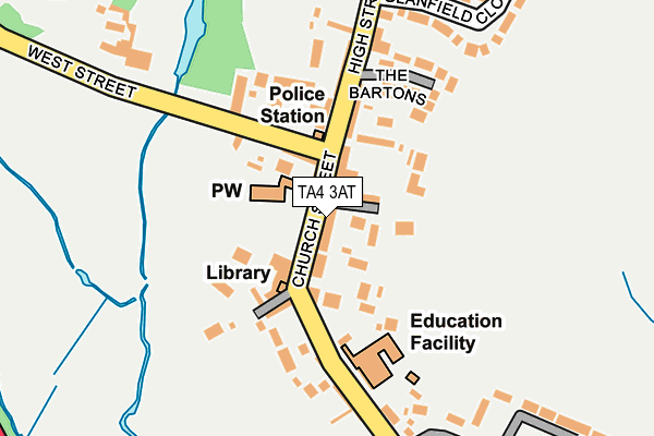 TA4 3AT map - OS OpenMap – Local (Ordnance Survey) TA4 3AT map - OS OpenMap – Local (Ordnance Survey)