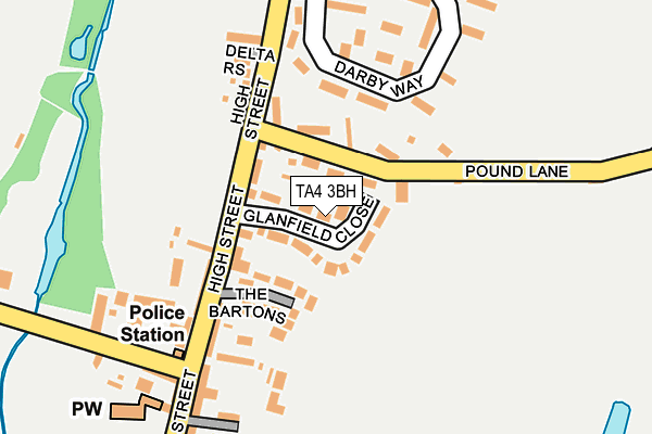 TA4 3BH map - OS OpenMap – Local (Ordnance Survey) TA4 3BH map - OS OpenMap – Local (Ordnance Survey)