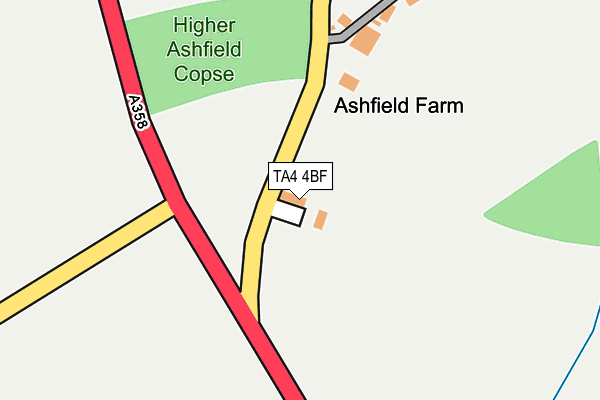 TA4 4BF map - OS OpenMap – Local (Ordnance Survey) TA4 4BF map - OS OpenMap – Local (Ordnance Survey)