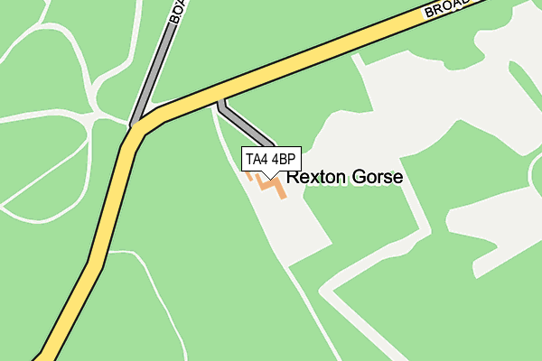 TA4 4BP map - OS OpenMap – Local (Ordnance Survey) TA4 4BP map - OS OpenMap – Local (Ordnance Survey)