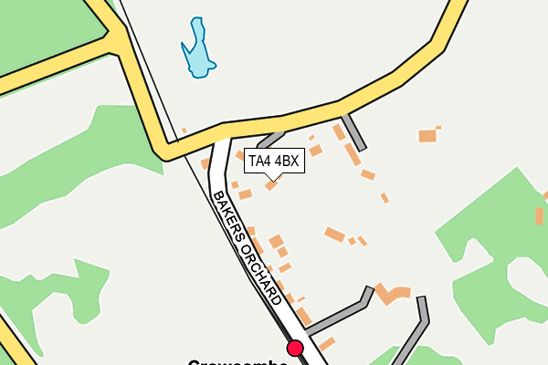 TA4 4BX map - OS OpenMap – Local (Ordnance Survey) TA4 4BX map - OS OpenMap – Local (Ordnance Survey)