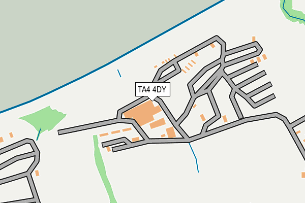 TA4 4DY map - OS OpenMap – Local (Ordnance Survey) TA4 4DY map - OS OpenMap – Local (Ordnance Survey)